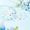HOBBIESAY 5 Bags Transparent Frosted Glass Beads GLAA-HY0001-36B-4