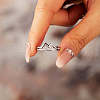 Fashionable 925 Sterling Silver Cubic Zirconia Adjustable Finger Rings FS-WG3B4E0-01-2