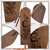 Cowhide Leather Labels AJEW-WH0386-0053-4