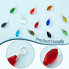 72Pcs 12 Colors Glass Pendant PALLOY-PH01672-4