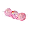 30Pcs Gradient Color & UV Plating Rainbow Iridescent Opaque Resin Beads PW-WG6C260-07-1