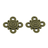 Flower Tibetan Style Alloy Multi-Strand links TIBEP-R304-132AB-LF-1
