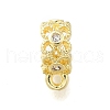 Brass with Cubic Zirconia Tube Bails KK-Q048-01G-1