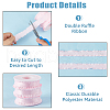 FIBLOOM 10 Yards Polyester Pleated Edged Ribbon for Clothing Decoration DIY-FI0001-13B-4