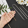CHGCRAFT 304 Stainless Steel Snake Chain Necklaces NJEW-CA0001-02-3