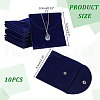 Square Velvet Jewelry Package Bags ABAG-WH0035-055C-01-2