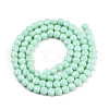 Opaque Solid Color Glass Beads Strands GLAA-N052-06-A12-2
