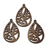 Walnut Wood Pendants WOOD-A025-04E-1