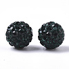 Handmade Polymer Clay Rhinestone Beads RB-T017-03-11-2