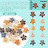20Pcs 10 Colors Glass Pendant PALLOY-TAC0109-4