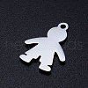 Non-Tarnish 304 Stainless Steel Pendants A-STAS-Q201-JN327-1-2