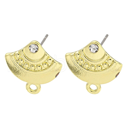 Rack Plating Alloy Stud Earring Finding FIND-C053-05G-01-1