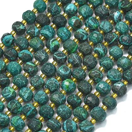 Natural Malachite Beads Strands G-K389-E82-01-1