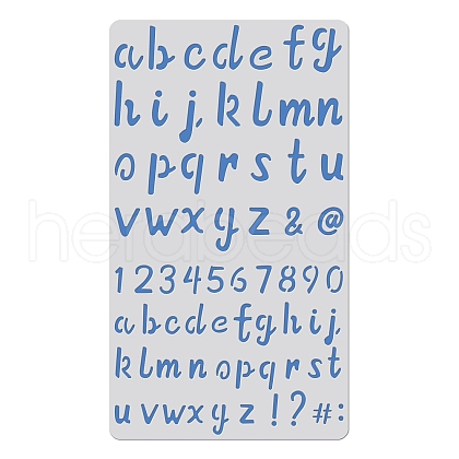 Alphabet Theme Steel Cutting Dies Stencils DIY-WH0198-028-1