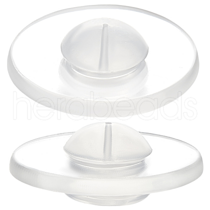 Beebeecraft 30Pcs Silicone Ear Nuts SIL-BBC0001-04B-1