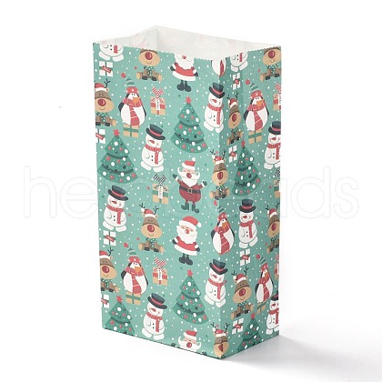 Christmas Theme Rectangle Paper Bags CARB-G006-01G-1