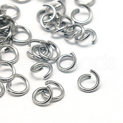 Tarnish Resistant 304 Stainless Steel Jump Rings STAS-E043-8x1mm-1