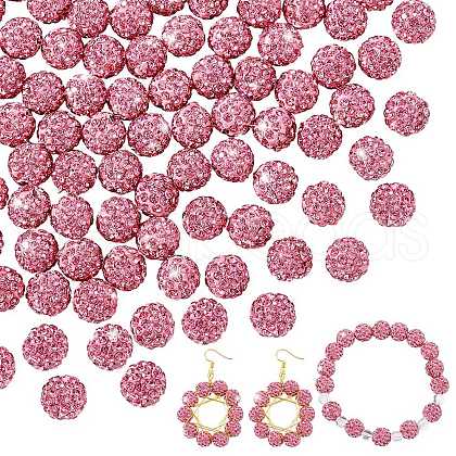   100Pcs Pave Disco Ball Beads FIND-PH0022-11C-1