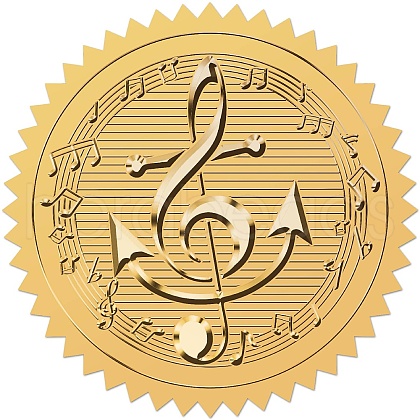 Self Adhesive Gold Foil Embossed Stickers DIY-WH0575-042-1