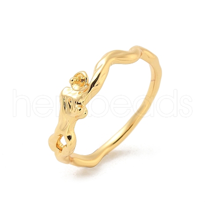 Brass Finger Ring Settings KK-G518-05G-1