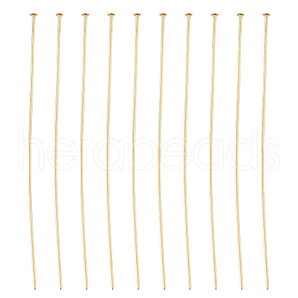 DICOSMETIC 150Pcs Brass Flat Head Pins KK-DC0003-81-1