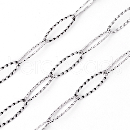 Tarnish Resistant 304 Stainless Steel Cable Chains CHS-F007-03P-1