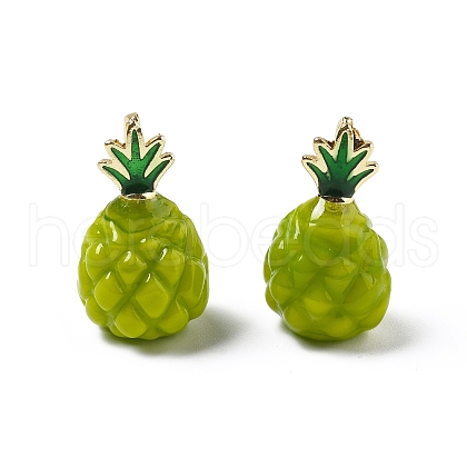 Brass Handmade Lampwork Pendants KK-D323-01A-02-1
