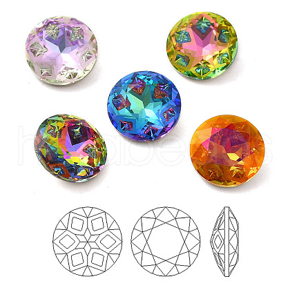 K9 Glass Rhinestone Cabochons RGLA-P036-01A-M-1