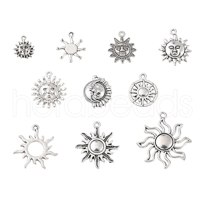 100G Tibetan Style Alloy Pendants TIBEP-YW0001-39-1