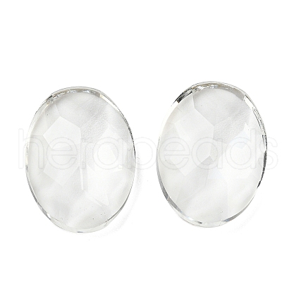 Transparent K5 Glass Cabochons GLAA-NH0001-01A-1