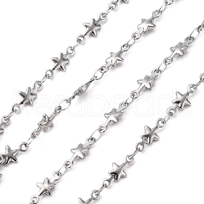 3.28 Feet 304 Stainless Steel Link Chains X-CHS-K001-40-1