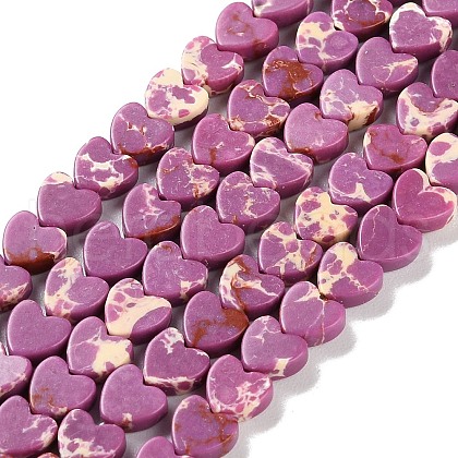 Dyed Synthetic Imperial Jasper Beads Strands G-M403-A35-02-1