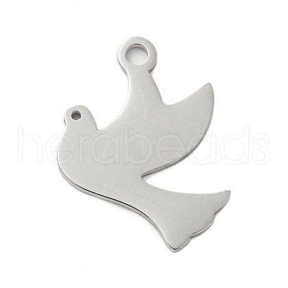 Non-Tarnish 304 Stainless Steel Pendants STAS-B056-20P-01-1