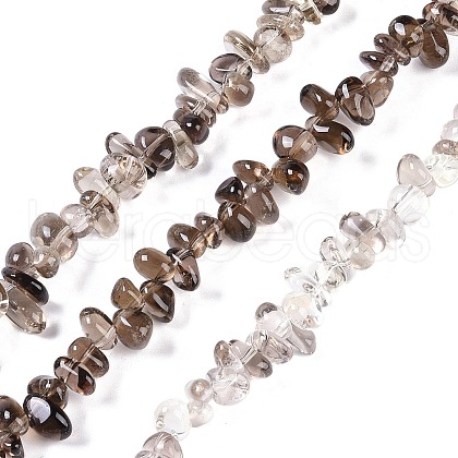 Natural Smoky Quartz Beads Strands G-B072-D01-01-1