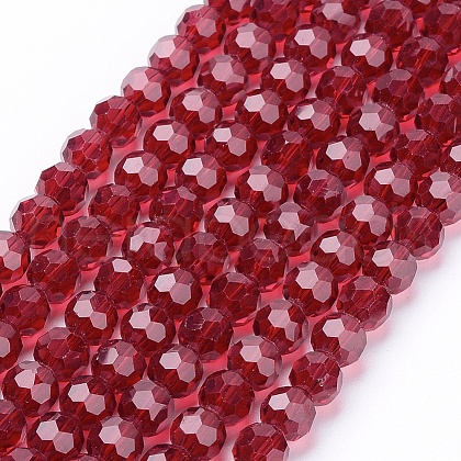 Glass Beads Strands EGLA-J042-6mm-20-1