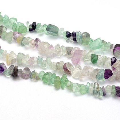 Natural Fluorite Beads Strands G-O049-B-16-1