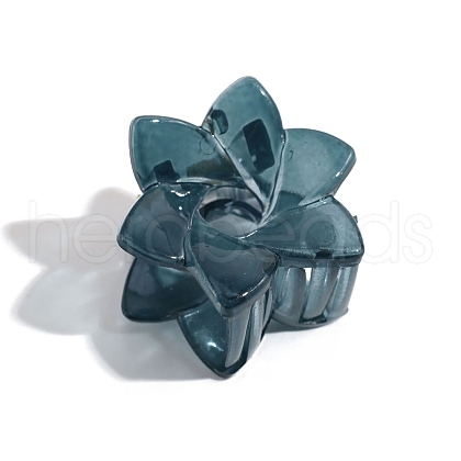 6-Petals Flower Shapes Plastic Claw Hair Clips PW-WG48387-01-1