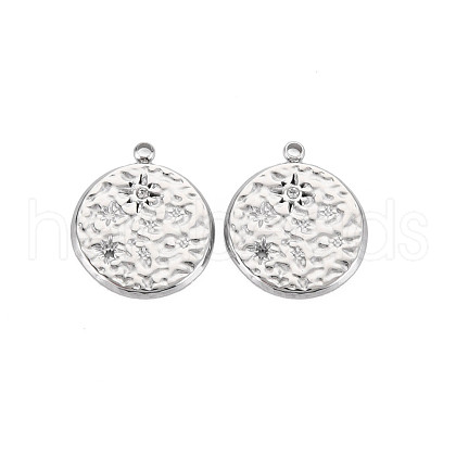 304 Stainless Steel Pendants STAS-N097-181P-1