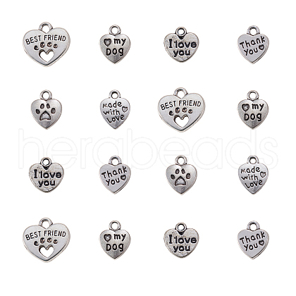 Tibetan Style Alloy Charms TIBE-CJ0001-08-1