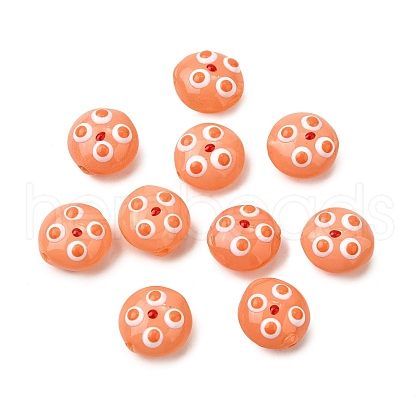 Handmade Lampwork Enamel Beads LAMP-S079-01B-1