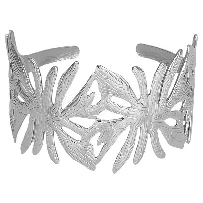 Europe and America Style 304 Stainless Steel Cuff Bangles for women JS5877-1-1