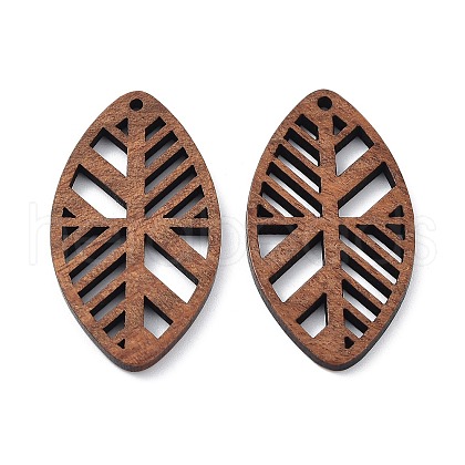 Walnut Wood Laser Cut Pendants X-WOOD-Q051-01A-1