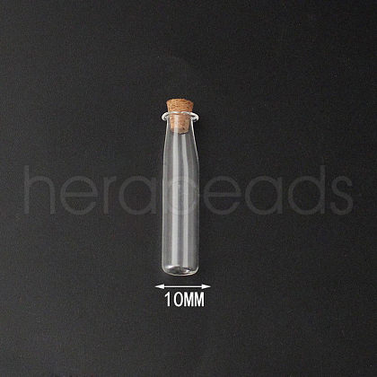 Mini High Borosilicate Glass Bottle Bead Containers X1-BOTT-PW0001-261O-1