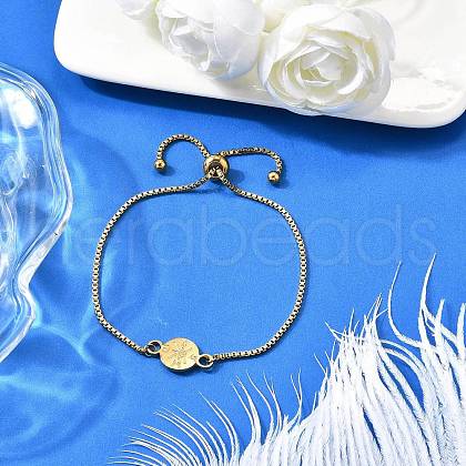 304 Stainless Steel Box Chain Slider Bracelets BJEW-TA00644-1