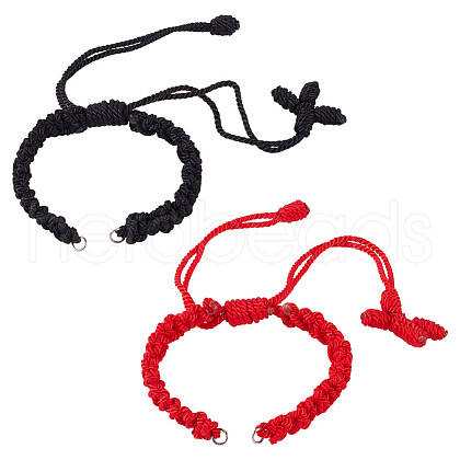 Nylon Weave Bracelets Making AJEW-TA00023-1