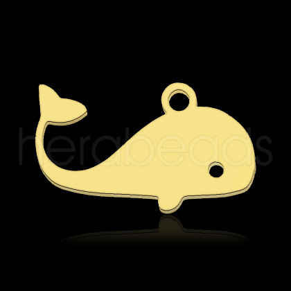 Ion Plating(IP) 201 Stainless Steel Pendants STAS-N090-LA878-2-1