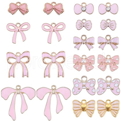SUNNYCLUE 40Pcs 10 Style Alloy Pendants ENAM-SC0004-97-1