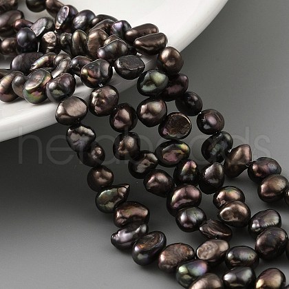 Dyed Natural Cultured Freshwater Pearl Beads Strands PEAR-A006-19B-1