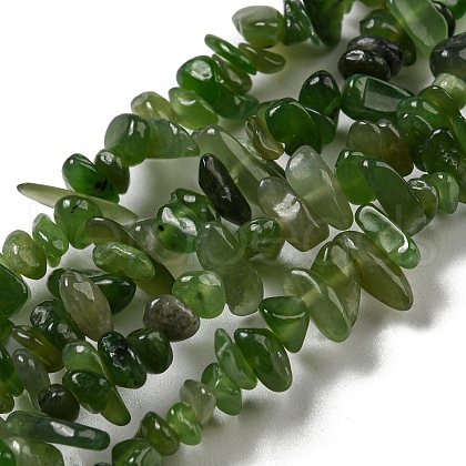 Natural Jade Beads Strands G-G0003-B38-1