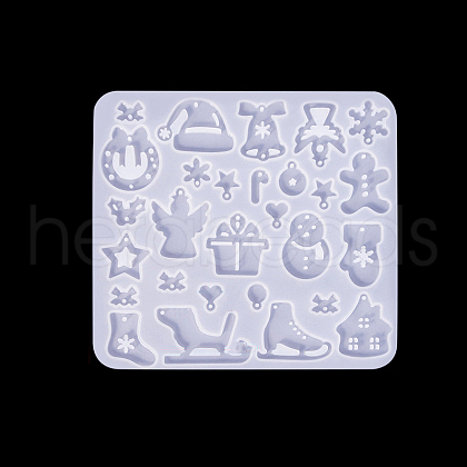 Christmas Theme DIY Pendant Silicone Molds PW-WG215BE-02-1